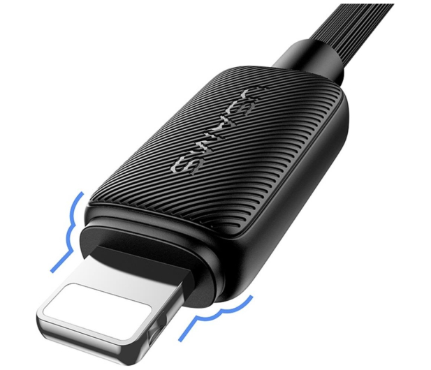 USAMS Kabel KY Series 2,4A USB-A do Lightning 1m czarny - 1569059 - zdjęcie 4
